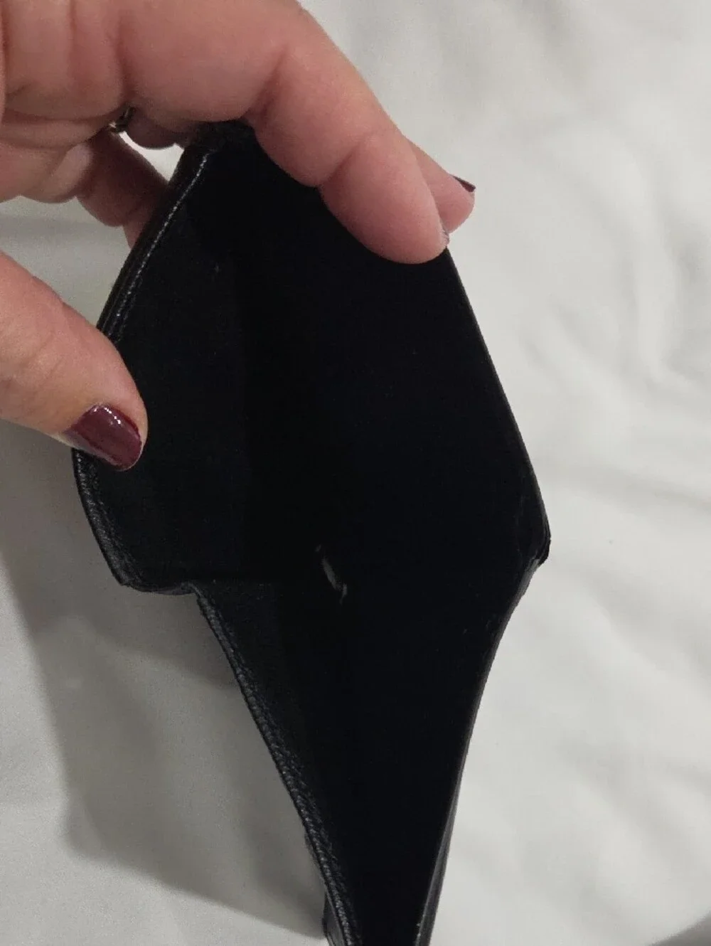 Original Louis Vuitton Black Epi Leather Men's Wallet with Textured Finish